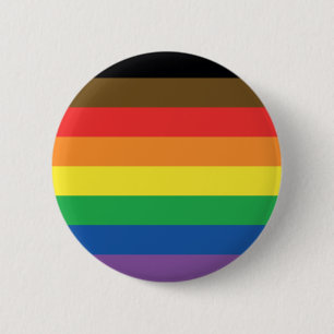 Mer färg mer prideregnbågeanpassade LGBT Knapp