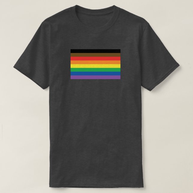 Mer färg mer prideregnbågeanpassade LGBT Tee Shirt (Design framsida)