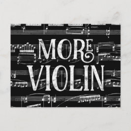 Mer fiol svarta tavlan - Svart Vitt Musik Vykort