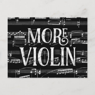 Mer fiol svarta tavlan - Svart Vitt Musik Vykort