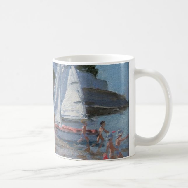 Mer för vitsegelbåtPalais sur frankriken Kaffemugg (Höger)