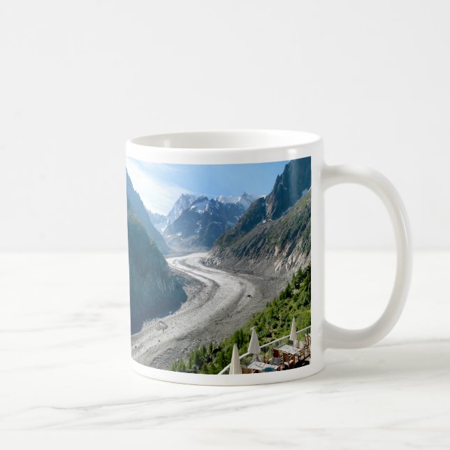 Mer Glace - Chamonix Frankrike Kaffemugg (Höger)