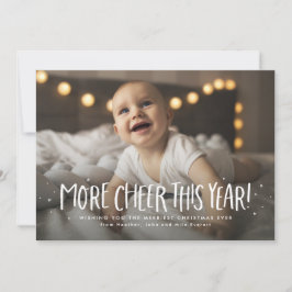 Mer glädje i år grönt en fotojul julkort