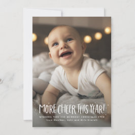 Mer glädje i år söt en fotojul julkort