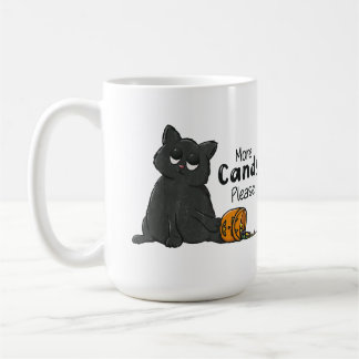 Mer godis, Halloween svart katt Kaffemugg