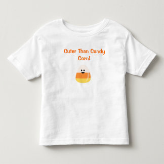"Mer gullig än candy corn" Halloween T för småbarn T-shirt