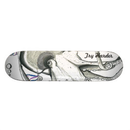 Mer hård försök/utrymmebläckfiskSkateBoard Old School Skateboard Bräda 18 Cm