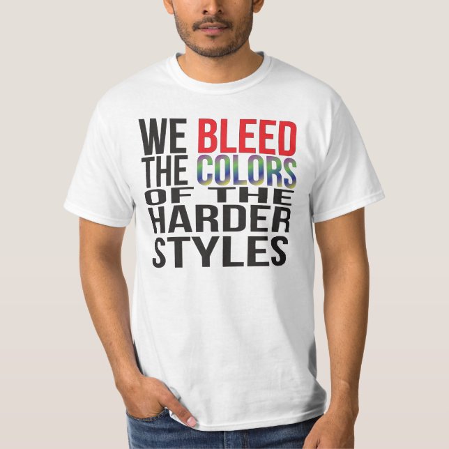 Mer hård stilarfärger t-shirt (Framsida)