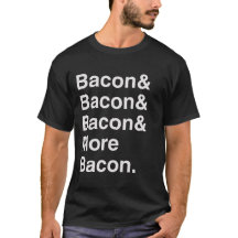 Mer Helvetica utslagsplatsskjorta för bacon