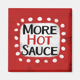 Mer Hett Sauce-kylskåp, magnet