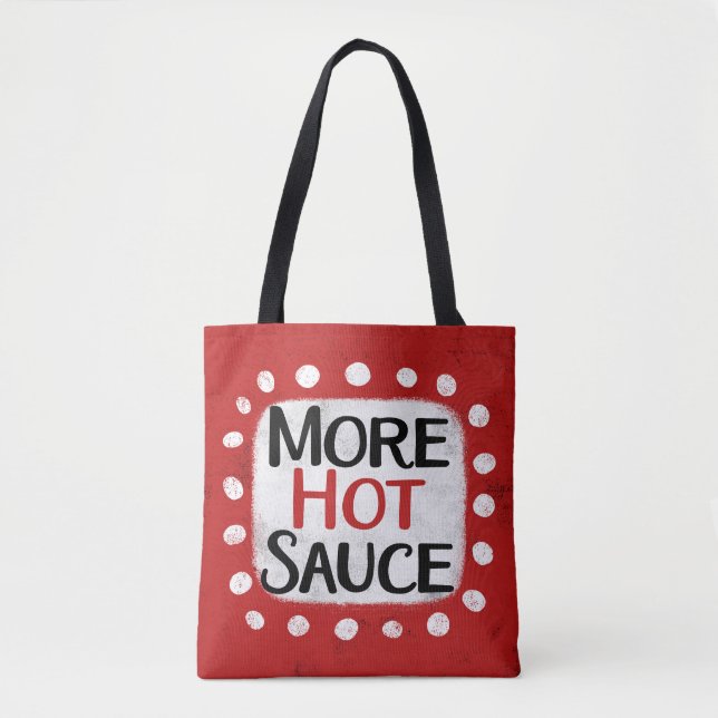 Mer Hett Sauce Tote Bag Tygkasse (Framsida)