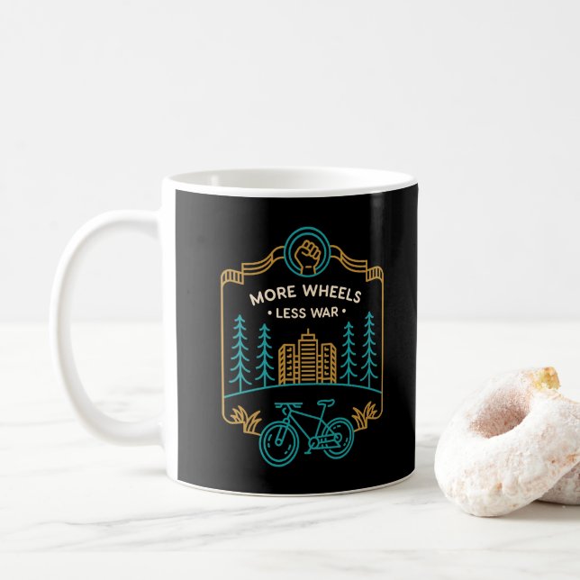 Mer Hjul Mindre Krig 1 Kaffemugg (Med munk)