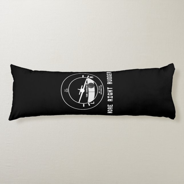 Mer Höger Rudder Cfi-flyginstruktör Pilot Gift Kroppskudde (Framsidan)