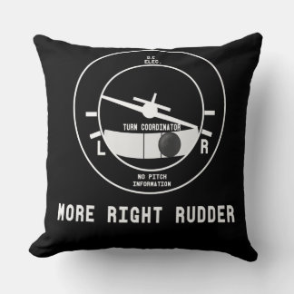 Mer Höger Rudder Cfi-flyginstruktör Pilot Gift Kudde