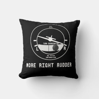 Mer Höger Rudder Cfi-flyginstruktör Pilot Gift Kudde