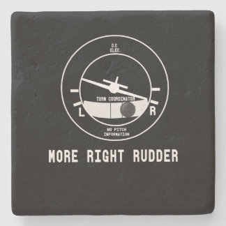 Mer Höger Rudder Cfi-flyginstruktör Pilot Gift Stenunderlägg