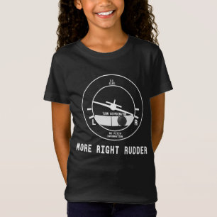 Mer Höger Rudder Cfi-flyginstruktör Pilot Gift T Shirt