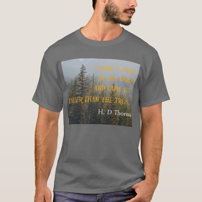 Mer högväxt än träden, Henry David Thoreau T-shirt (Framsida)