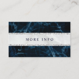 Mer information om blå vit marble Bröllop Tilläggskort
