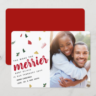 Mer information om Graviden för Merrier-Helgdag Inbjudningar