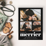 Mer information om Graviden Meddelande om jul Vykort<br><div class="desc">Ju mer merrier! Fotokollage gravid-meddelande som innehåller information om återak-guld-folie. Sätt i bilder och låt dina kära veta att du förväntar dig ett nytt glädjespaket i år!</div>