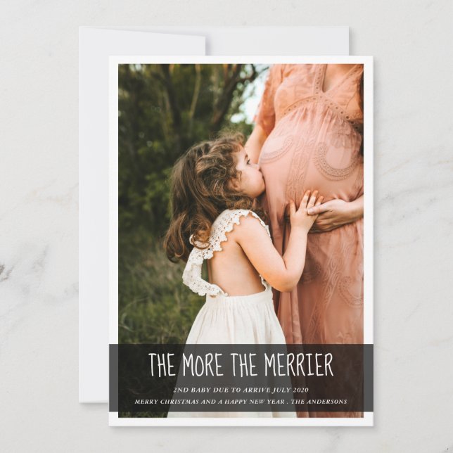 Mer information om Merrier Baby födelsedag | Foto Inbjudningar (Framsida)