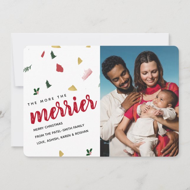 Mer information om Merrier Helgdag Baby Inbjudningar (Framsida)