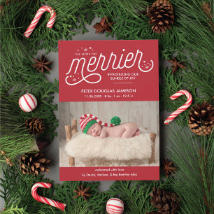 Mer information om Merrier Jul Birement Julkort