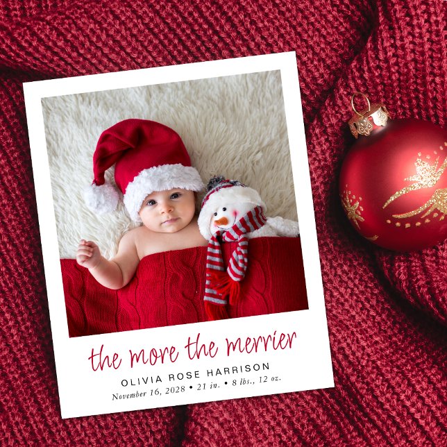 Mer information om Merrier Photo Helgdag Birth (A fun and unique way to introduce family and friends to your  baby this holiday season)