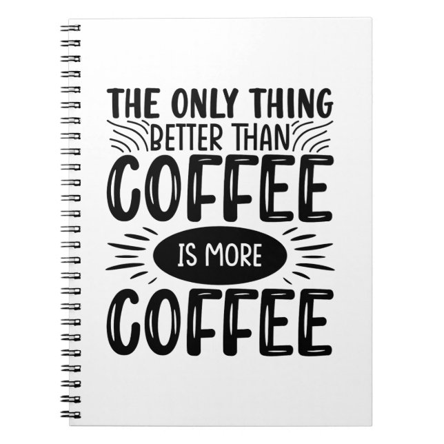 Mer kaffe anteckningsbok (Framsidan)