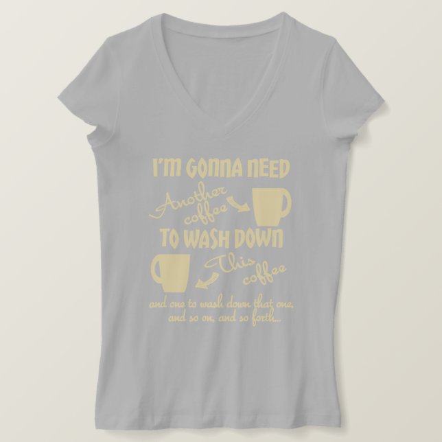 Mer kaffe behar t-shirt (Design framsida)