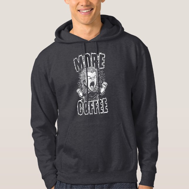 Mer kaffe | Kaffe-Älskare-offert Hoodie (Framsida)
