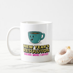 Mer kaffe - nyårslösning kaffemugg