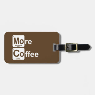 Mer kaffe Periodic Bord Bagagebricka