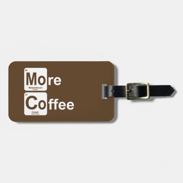 Mer kaffe Periodic Bord Bagagebricka (Horisontell Framsida)