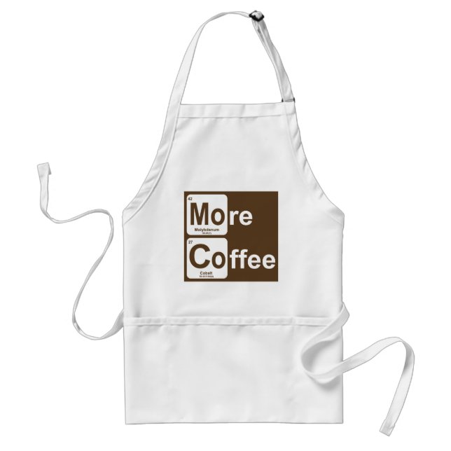 Mer kaffe Periodic Bord Förkläde (Framsidan)