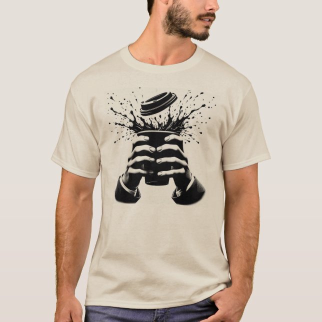 Mer kaffe? t shirt (Framsida)