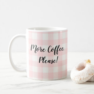 Mer kaffe, tack, Buffalo-checkkaffe Mugg