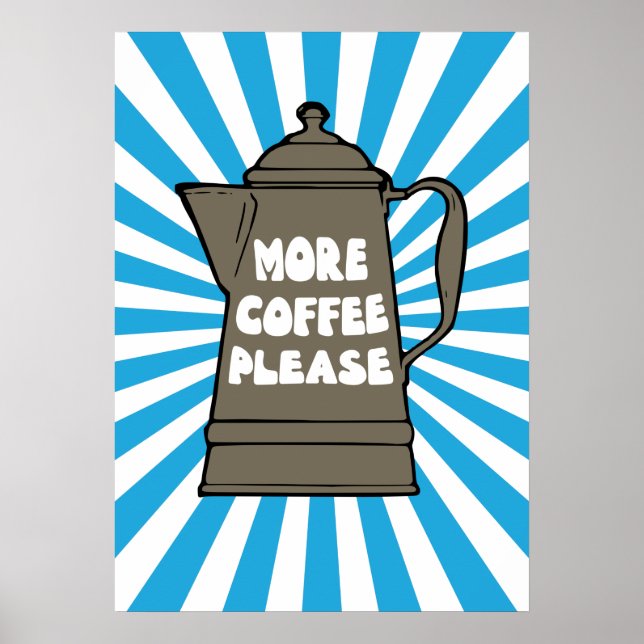 Mer kaffe, tack poster (Framsidan)