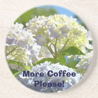 Mer kaffe tack! sandstens coasters Blommor Underlägg Sandsten