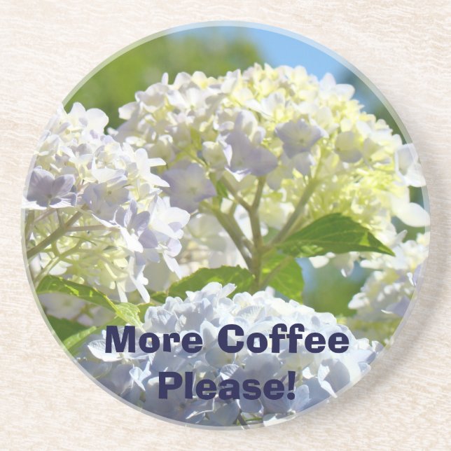 Mer kaffe tack! sandstens coasters Blommor Underlägg Sandsten (Framsidan)