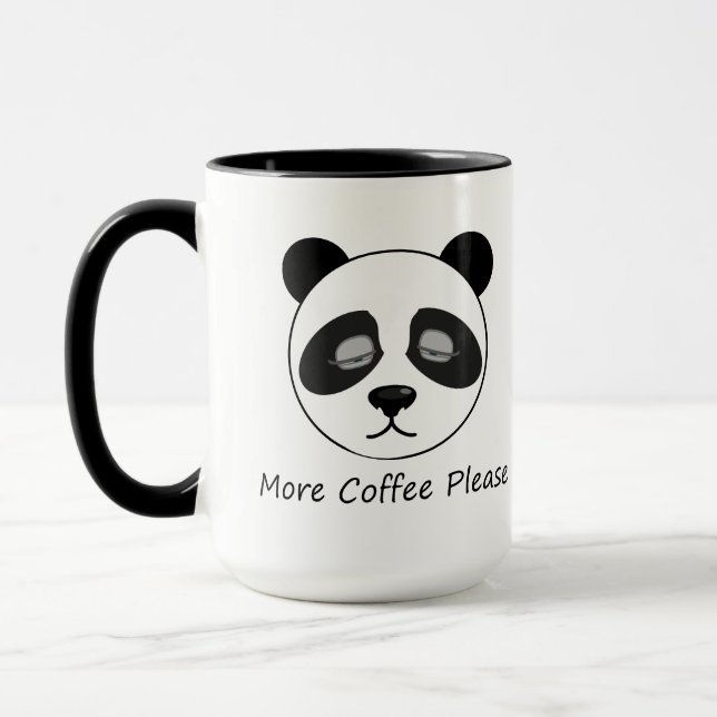 Mer kaffepanda mugg (Vänster)