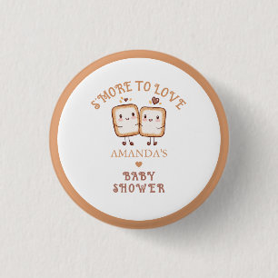Mer kärlek att ge Bebis-babyshower vid lägereld Knapp