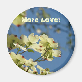 Mer kärlek! magneter Vita Dogwood-blommor presente