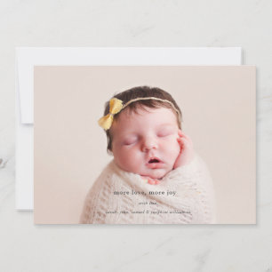 Mer Kärlek, mer glädje   Helgdag Födelsemeddelande Julkort