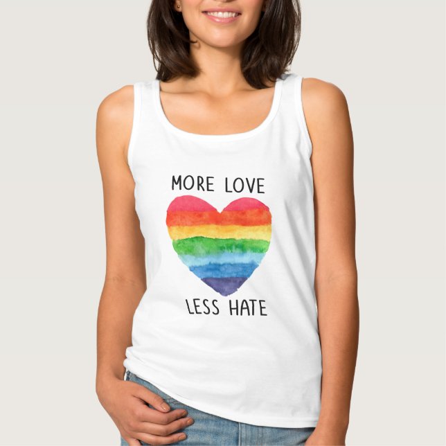 Mer Kärlek mindre Tanktop Linne Med Racerback (Framsida)