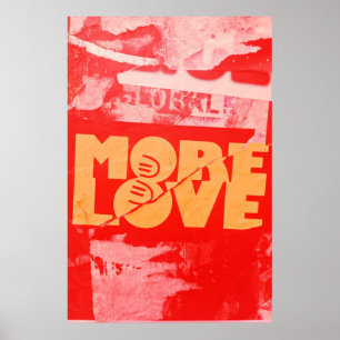 Mer Kärlek-popkonst, modern originaltext Poster