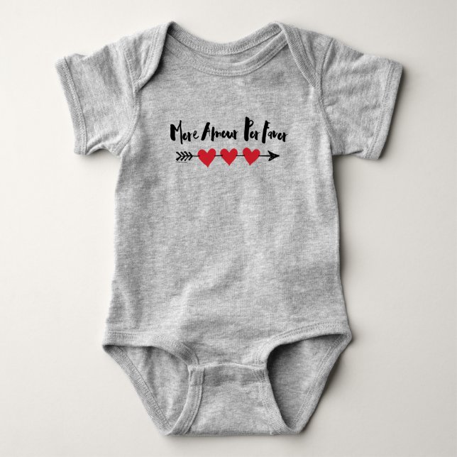 Mer kärlek skulle gynna baby kroppsdräkt t shirt (Framsida)
