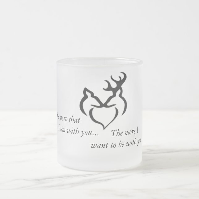 Mer kärlekmugg frostad glasmugg (Center)