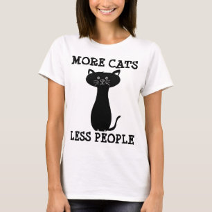 MER KATTER MINDRE FOLK, roliga kattt-skjortor Tee Shirt